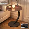 Mesa lateral de sofá em estilo creme, mesa de canto irregular moderna, pequena mesa de centro de luxo leve, mesinha pequena móvel nórdica moderna minimalista