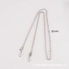 Accesorios de equipaje directos de fábrica cadena de cuentas redondas bolso de cadena DIY cadena bolso de mensajero de hombro cadena de hebilla de langosta de metal