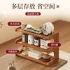 Estante de almacenamiento para mesa de té, escritorio, espacio estrecho, cocina, sala de estar, dormitorio, estante de almacenamiento combinado, madera no maciza, estante de almacenamiento multicapa, artefacto