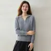 Nuevo Suéter de Punto Trenzado Estilo Coreano de Otoño para Mujer, Cuello Polo, Suave y Esponjoso, Jersey Holgado, Manga Larga, Versátil, Estilo para Ir al Trabajo