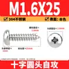 Tornillos Autorroscantes Phillips Cabeza de Lenteja de Acero Inoxidable 304 Clavos Autorroscantes Cabeza de Lenteja PA Tornillos de Rosca para Madera M1M2M3M4M5-M8