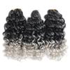 Peluca sintética de cabello rizado ondulado corto, rastas, cabello de ganchillo, ondas de agua, rizos Gogo, cabello de ganchillo