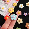 Flor de Cinco Pétalos Redondeada Esmerilada de Resina Accesorios Pequeños para Manualidades DIY Pegamento de Crema Fundas de Teléfono, Imanes de Refrigerador y Materiales para Hebillas de Zapatos