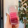 Nova corda de cabelo coreana gradiente transparente pequena e fresca elástico para cabelo elástico de cabelo ins 9 combinações linha telefônica