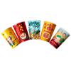 Barril de cadena para olla fría desechable 32 46 onzas embalaje para llevar barril de papel personalizado rollo de cadena hervido de Kwantung vaso de papel Kraft