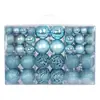 Conjunto de Bolas de Natal Transfronteiriças da Amazon Plástico Oco Galvanizado Bola de Natal Pintada com Forma Irregular Enfeite Decoração Atacado