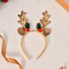 Accesorios Navideños para el Cabello de Bosque Relleno, Lindas Horquillas de Astas de Alce, Diademas, Horquillas para el Día del Niño, Flequillo, Adornos para la Cabeza de Mujer