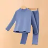 Conjunto Derong Infantil 2025 Roupas Quentes de Outono para Meninos e Meninas Tops de Gola Alta de Manga Longa e Calças Leggings Conjunto de Pijama de 2 Peças