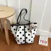 2026 Verão Novo Estilo Coreano Bolsa Tote de Bolinhas Grande Capacidade para o Dia a Dia Bolsa de Ombro Único Bolsa de Mão Versátil Atacado Bolsas Femininas