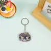 Llavero Transparente Acrílico Personalizado DIY Periférico de Anime Pequeños Regalos Llavero de Mochila de Dibujos Animados Personalización