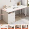 Mesa de Computador Mesa de Desktop Mesa para Casa Mesa de Estudo para Estudante Conjunto com Cadeira Mesa de Maquiagem para Quarto de Meninas Mesa de Escritório Simples