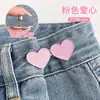 Ajuste de Cintura de Jeans Sin Coser, Hebilla Ajustable para Apretar la Cintura, Botón para Reducir el Tamaño de la Cintura, Pasador Fijo, Forma de Corazón