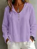 2026 Otoño/Invierno Nuevo Moda Casual Transfronteriza Europea y Americana de Color Sólido con Botones y Capucha Camisa de Manga Larga Top para Mujer