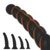 C619 Plug Anal de Silicone com Ventosa, Plug Anal com Extensão, Expansor Anal, Dispositivo de Masturbação Anal para Adultos