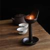 Candelabro de hierro hecho a mano estilo japonés lámpara de aceite vintage portavelas silencioso decoración B & B accesorios para el té