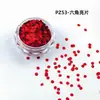 Nova Palheta Vermelha Morango Fina com Glitter Vermelho Formato Especial Lantejoula para Nail Art Borboleta Lantejoula Flor de Cerejeira DIY Areia Movediça Cola Artesanal