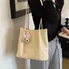 Bolsa Grande de Textura Retrô Feminina 2026 Nova Outono Casual Bolsa de Ombro Bolsa Tote para Estudante Aula Trabalho
