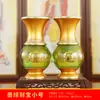 Ornamento de Florero Budista Samadhi con Esmalte Fragante Adornos de Florero para Sala de Estar Florero Frontal de Buda Salón de Buda Florero de Bambú Fugui de Guanyin