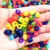 Cuentas Galvanizadas de 6x9mm Color Mixto Cuentas Sueltas Pulseras Hechas a Mano para Manualidades DIY Collares Pulseras Joyería y Otros Accesorios Cubo de Cuentas