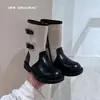 Botas Martin Cómodas de Suela Suave para Niñas 2026 Otoño/Invierno Nuevo Estilo Botas de Jinete de Moda Infantil para Niños Medianos y Mayores Estilo Británico Botas Individuales