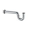 Tubo de desagüe de sifón en P para lavabo, tubo desodorizante de acero inoxidable, boca estándar europea, codo de 32 de diámetro reductor, desagüe más tubo de extensión