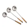 Dropshipping Cuchara de Acero Inoxidable Uso Diario Utensilios de Cocina Suministros para Hotel Sartén Cuchara Cuchara de Chef Cuchara para Servir Herramientas de Cocina