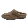 Otoño 2026 Nuevo Estilo Británico Retro Cuero y Piel Integrados Pantuflas de Piel Mocasines Casuales Slip-on Punta Cerrada Medias Pantuflas