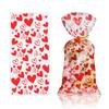 Bolsa de dulces transparente OPP con diseño de flecha de Cupido y elementos del Festival Tanabata de San Valentín, disponible en stock.