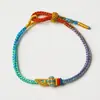 Pulsera de la Suerte Popular para el Éxito en Exámenes como Exámenes de Admisión Universitaria, Exámenes de Secundaria y Más, con Changshu Qihui, Nudo de la Buena Suerte y Cuerda Multicolor Versátil