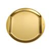 Plato Estilo Coreano 304 Plato Hondo de Fondo Plano Plato Hondo Plato para Snacks Disco Plato para Barbacoa Plato para Snacks para Bistec Plato Creativo Dorado para Dim Sum