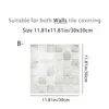 Fornecido diretamente pelo fabricante, adesivos de azulejo 2D autoadesivos tipo mosaico para cozinha, adesivos de parede à prova d'água e à prova de óleo, adesivos de azulejo com verso adesivo