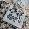 Caja mágica de concha de perro negra natural caja de joyería