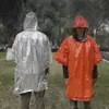 Capa de Chuva de Emergência para Hipotermia ao Ar Livre Equipamento de Isolamento Térmico para Acampamento de Sobrevivência Manta de Sobrevivência Poncho Atacado Impermeável