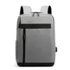 Mochila para ordenador de ocio y negocios al por mayor transfronterizos, ligera, para viajes de cercanías, con carga USB, sencilla