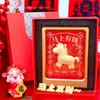 Oro Puro 999 "Dinero en Camino" Decoración de Mesa Adorno Dorado, Atractivo Turístico para Transmisión en Vivo Regalo Souvenir, Artículo Popular para Transmisión en Vivo, Dropshipping