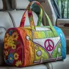 26 Nova Bolsa de Viagem Impressa Digitalmente 3D Transfronteiriça Tendência Moda Portátil para Curta Distância Bolsa de Ginástica Bolsa Retro de Kombi VW