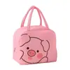 Bolsa de hielo portátil con aislamiento térmico para almuerzo, bolsa de comida portátil de dibujos animados, bolsa linda para lonchera de mascota, bolsa para mantener la frescura, tela Oxford engrosada