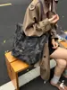 Bolsa Perezosa y Relajada para Mujer 2025 Nueva Bolsa de Hombro de Gran Capacidad para Estudiante Clase Trabajo Ropa Bolso de Mujer