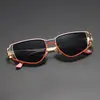 Moda transfronteriza nueva personalidad hueco espejo plano exquisito de alta gama elegante hueco gafas de sol decorativas 66059