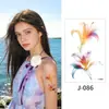 Pequeñas Pegatinas de Tatuaje Serie de Flores Acuarela Fresca Fotografía de Disfraces Impermeables Sudor Duraderas para Muñeca y Tobillo
