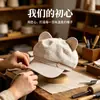 Moda Nuevo Lindo Sombrero de Boina con Orejas de Gato para Mujer, Nuevo Casual de Primavera Versátil Elegante Sombrero Octagonal Pico de Pato