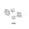 Pendientes de Acero de Titanio Acero Inoxidable Galvanizado Pendientes de Acero Inoxidable Pendientes Redondos Coloridos de Diamante Doble Circonita Moda Nueva Transfronterizo Amazon