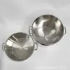 Cubo para Sopa de Acero Inoxidable Multiespecificación con Tapa Plana, Gran Capacidad, Adecuado para Comedores y Uso Doméstico, para Cocinar Fideos, Gachas, Carnes Estofadas y Hervir Agua