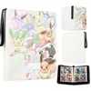 Álbum de Tarjetas para Bebé Amazon de 4 Compartimentos con Cremallera PU9 Álbum de Almacenamiento de Tarjetas Pokemon de Hojas Sueltas Dream Mini Card