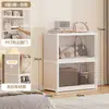 Almacenamiento Simple para Hogar Dormitorio Almacenamiento en Piso Armario Estante Transparente Multicapa a Prueba de Polvo Bolsa Gabinete de Almacenamiento