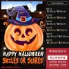 Calcomanías Decorativas de Halloween Puerta de Vidrio Arreglo de Atmósfera de Terror Calabaza Fantasma Adhesivos Estáticos para Ventana Accesorios de Bar Sala de Escape