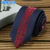 Corbata estrecha informal de poliéster y seda jacquard para hombre, corbata a rayas de 6 cm, disponible al por mayor