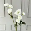 Flores artificiais: Rosa Princesa de 8 Cabeças para Casamentos, Flores Decorativas para Arranjos de Corredor de Casamento, Flores Artificiais para Decoração de Casa