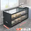Cortina para Puerta de Gabinete para Ocultar Desorden, Cubierta para Gabinete de Cocina, Gabinete para Zapatero, Cortina a Prueba de Polvo para Armario, Gabinete sin Taladro