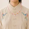All-match antigo estilo colar de estilo antigo da menina traje Hanfu colar de pérolas Tang estilo colarinho de fadas